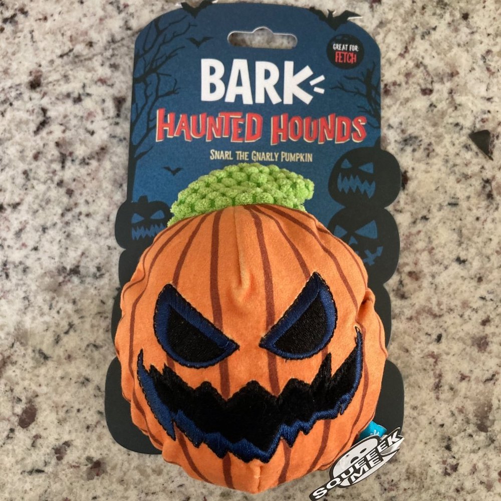 Bark "Snarl the Gnarly Pumpkin" Dog Toy